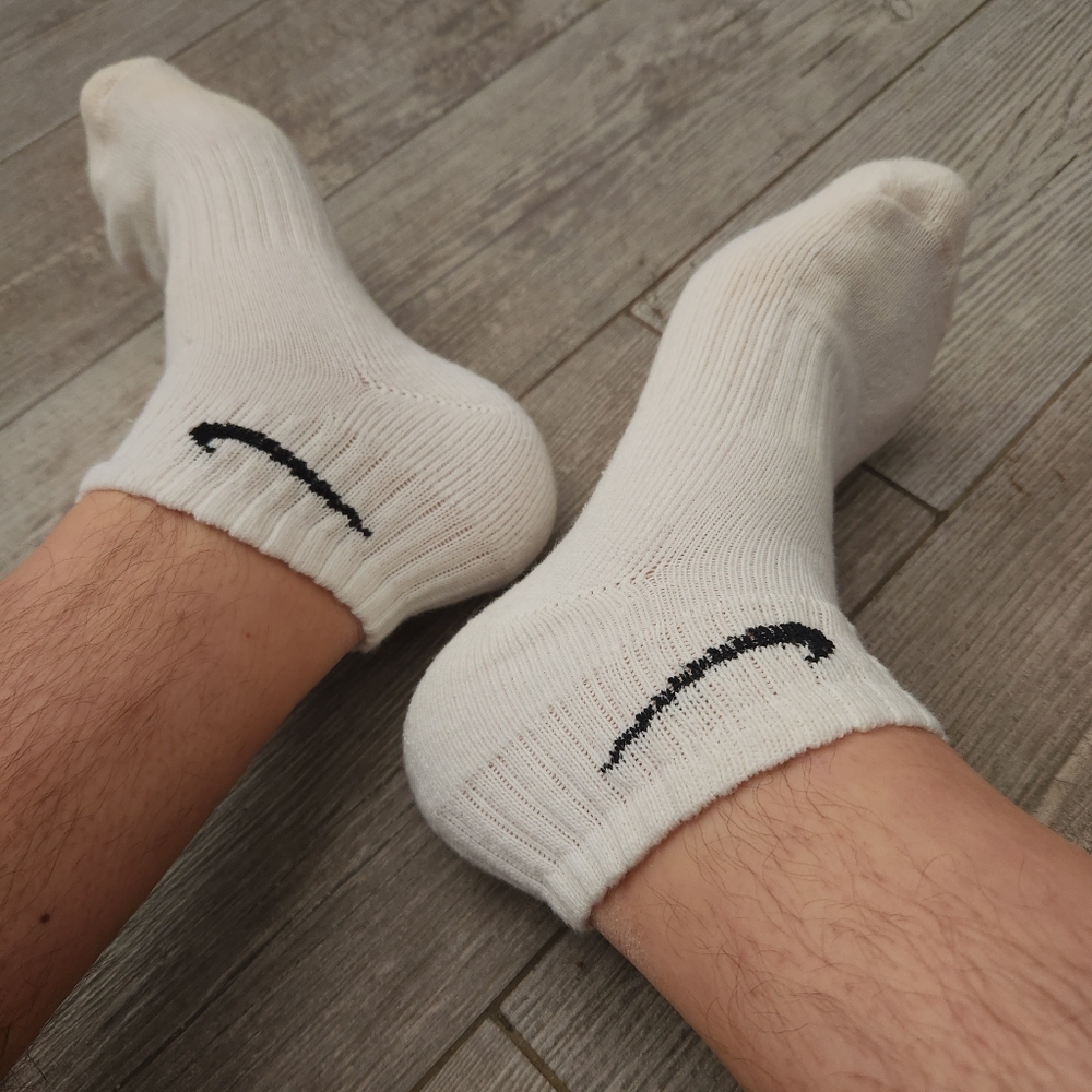 Men's Nike White Athletic Ankle Socks